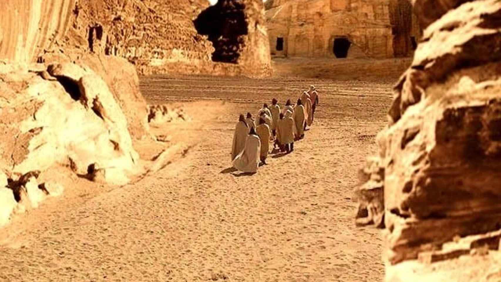 En la película se usaron fotocomposiciones junto con imagen real para crear muchos de los escenarios de Arrakis