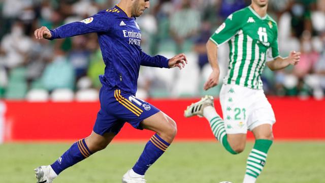 Marco Asensio en un partido de Liga contra el Betis