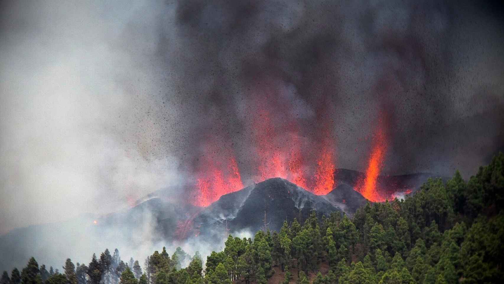 Erupción del Cumbre Vieja en La Palma.