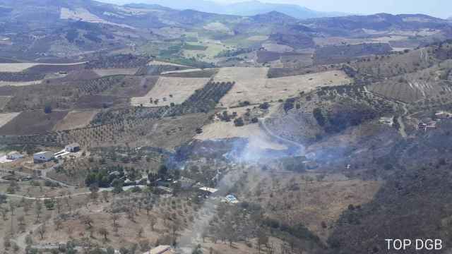 Declaran un incendio en Villanueva de la Concepción, Málaga: trabajan 9 bomberos forestales