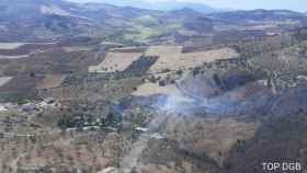 Declaran un incendio en Villanueva de la Concepción, Málaga: trabajan 9 bomberos forestales