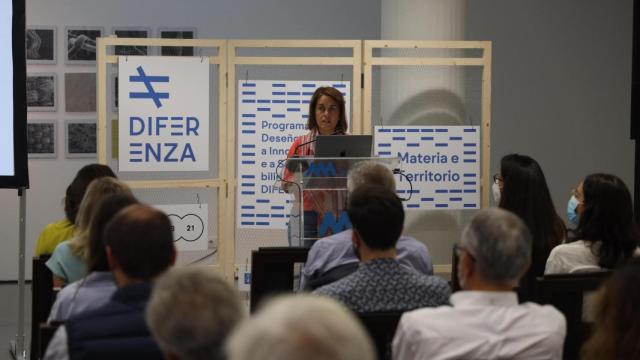 Patricia Argerey durante la presentación de Diferenza