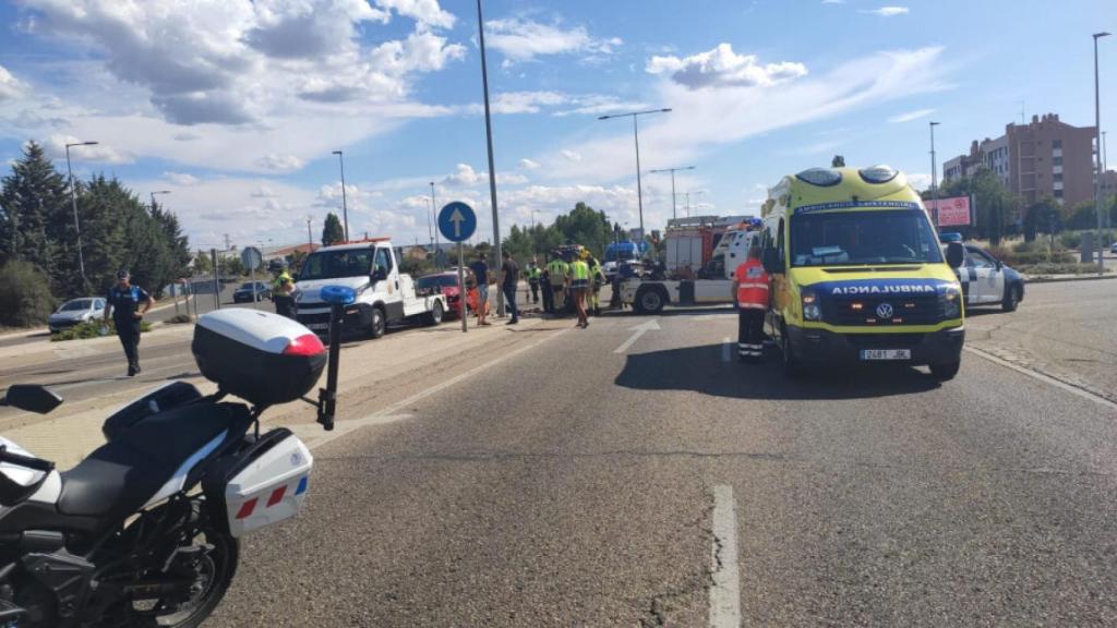 Imagen del accidente de Luis Eduardo Izquierdo, agente que falleció cuando acudía al tiroteo