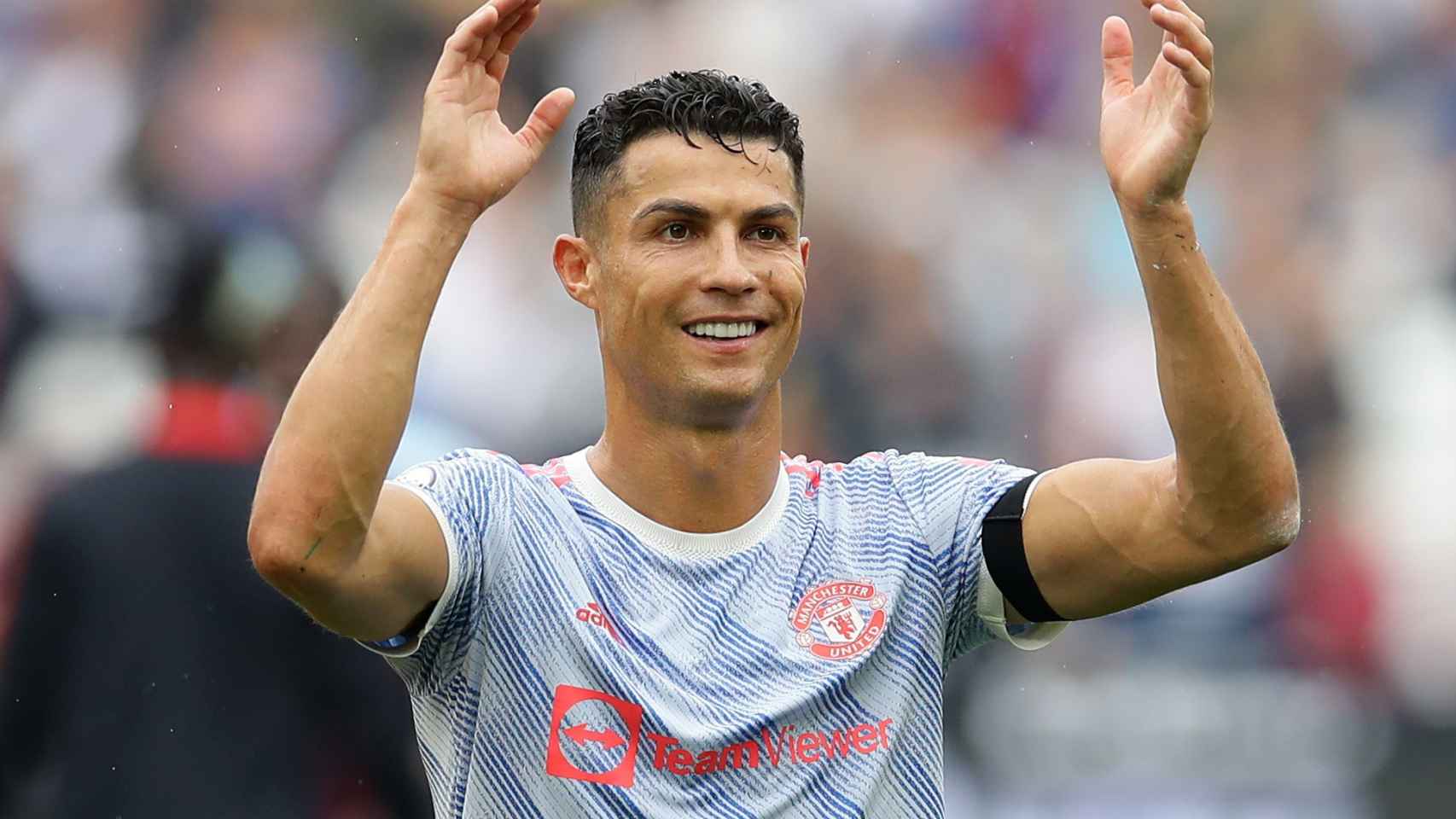 Cristiano Ronaldo celebra su gol con el Manchester United