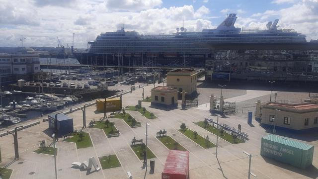 Cruceros esta mañana en el muelle de trasatlánticos