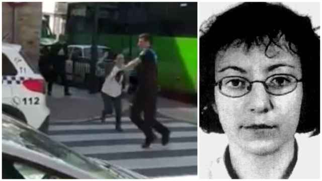 Noelia de Mingo trató de atacar a uno de los dos policías locales que finalmente la redujeron.