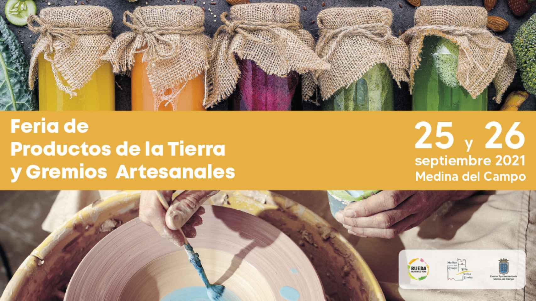 Cartel Feria de Productos de la Tierra y Gremios Artesanales de Medina del Campo