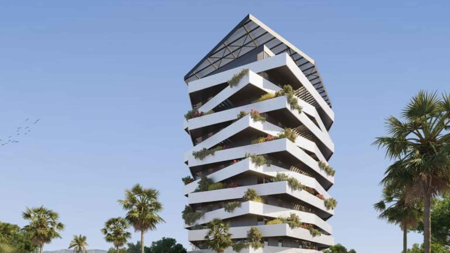 Diseño del futuro edificio en la zona oeste de Málaga.