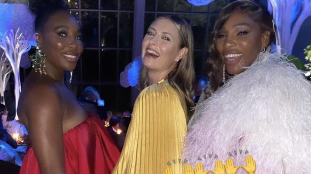 Venus Williams, Maria Sharapova y Serena Williams en la gala MET