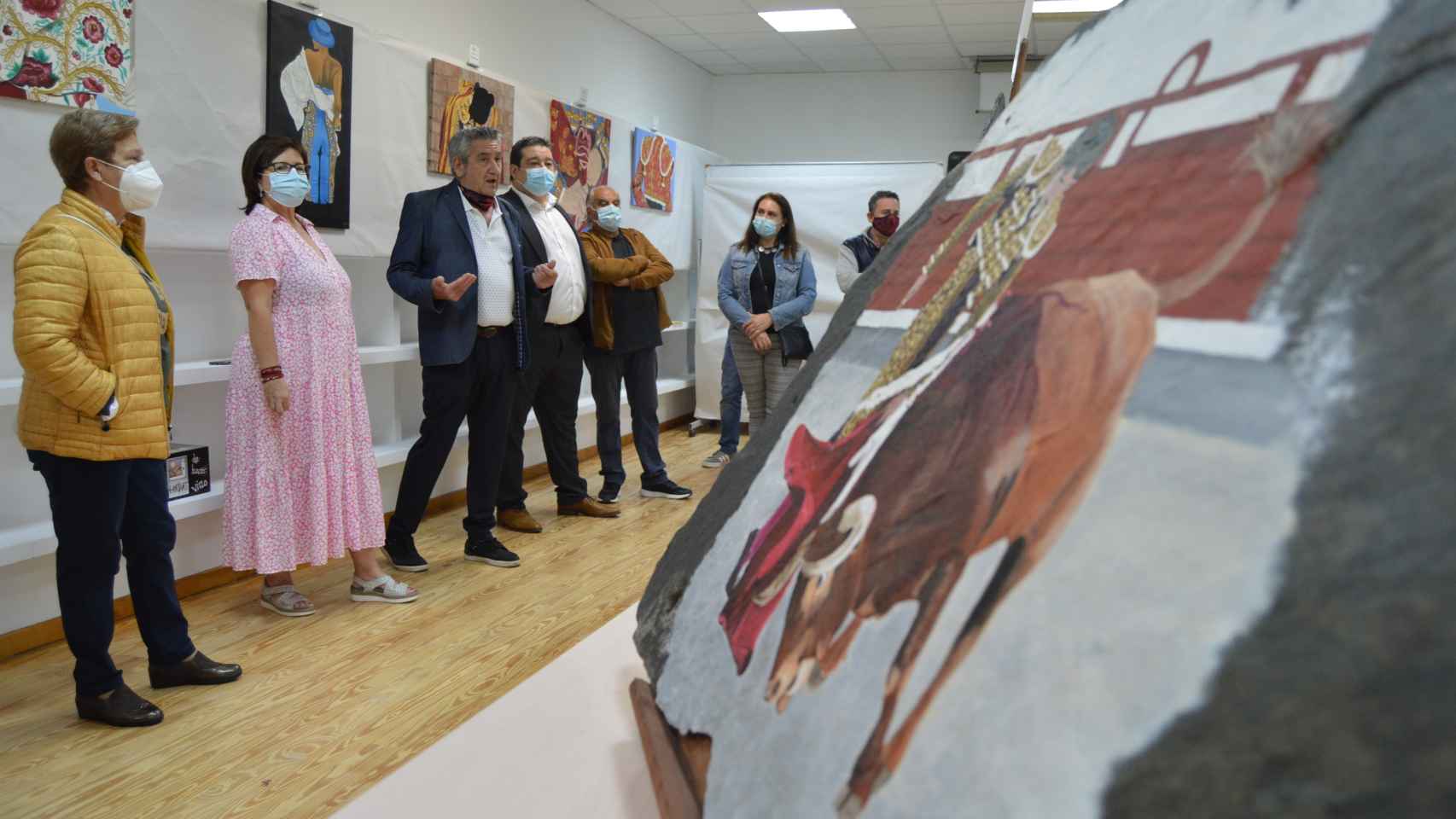 Presentación de la exposición de Jesús San José Arranz  en Cigales