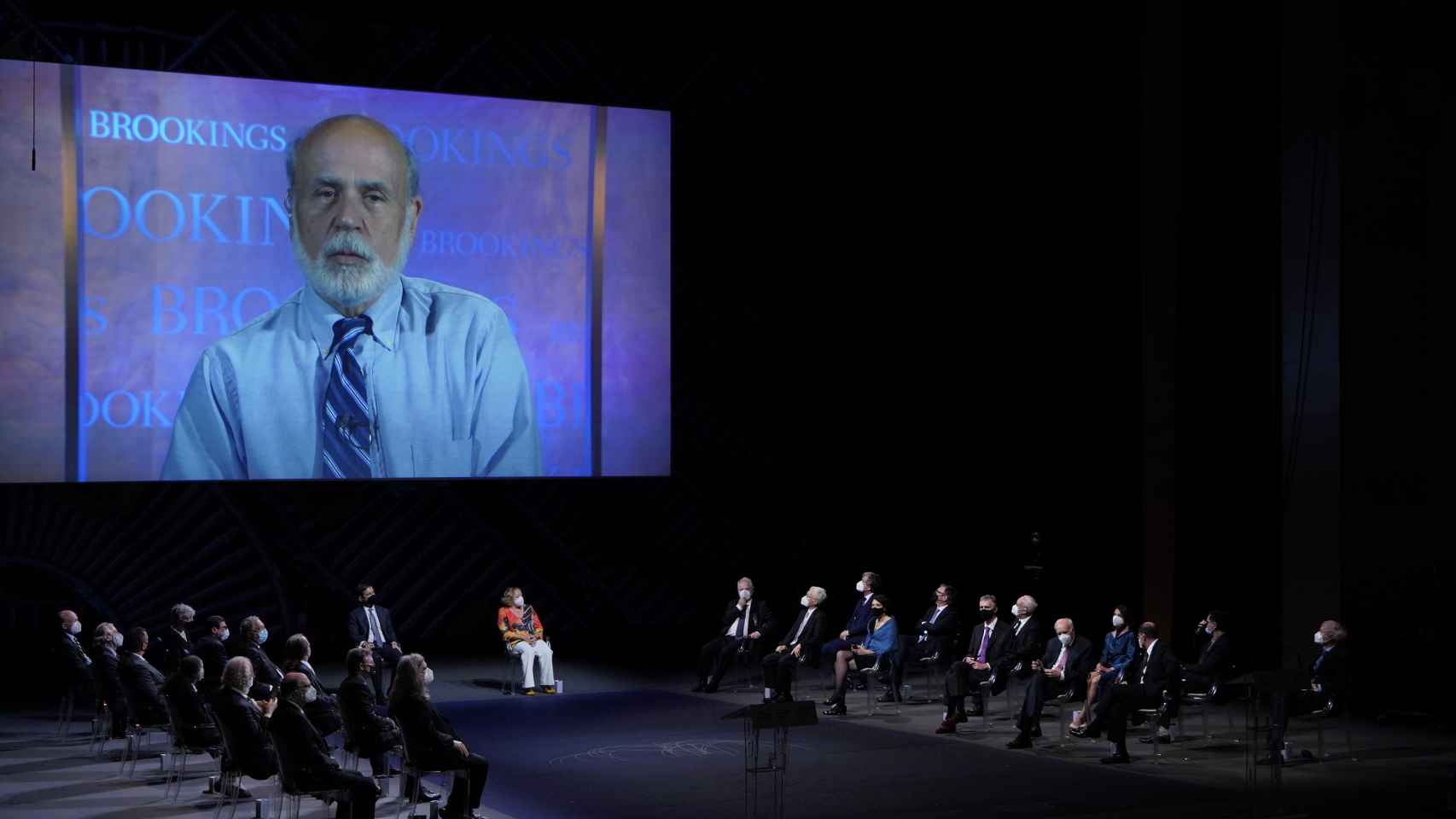 Ben Bernanke interviene desde Washington en los Premios Fronteras del Conocimiento.