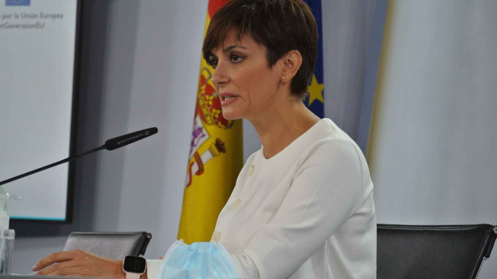 Isabel Rodríguez, portavoz del Gobierno, en la rueda de prensa posterior al Consejo de Ministros.
