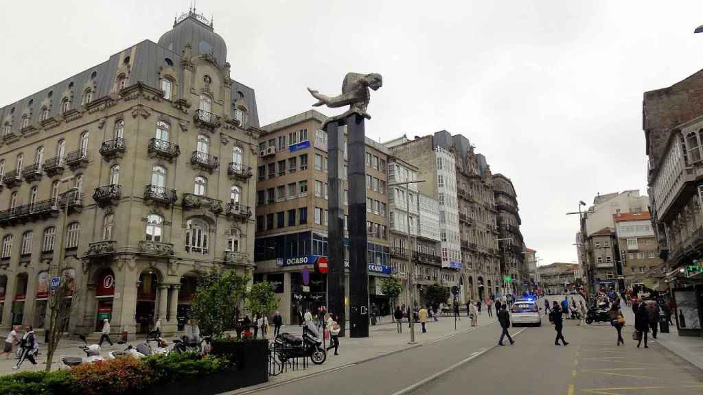 Puerta del Sol antes de las obras. Foto: Concello de Vigo