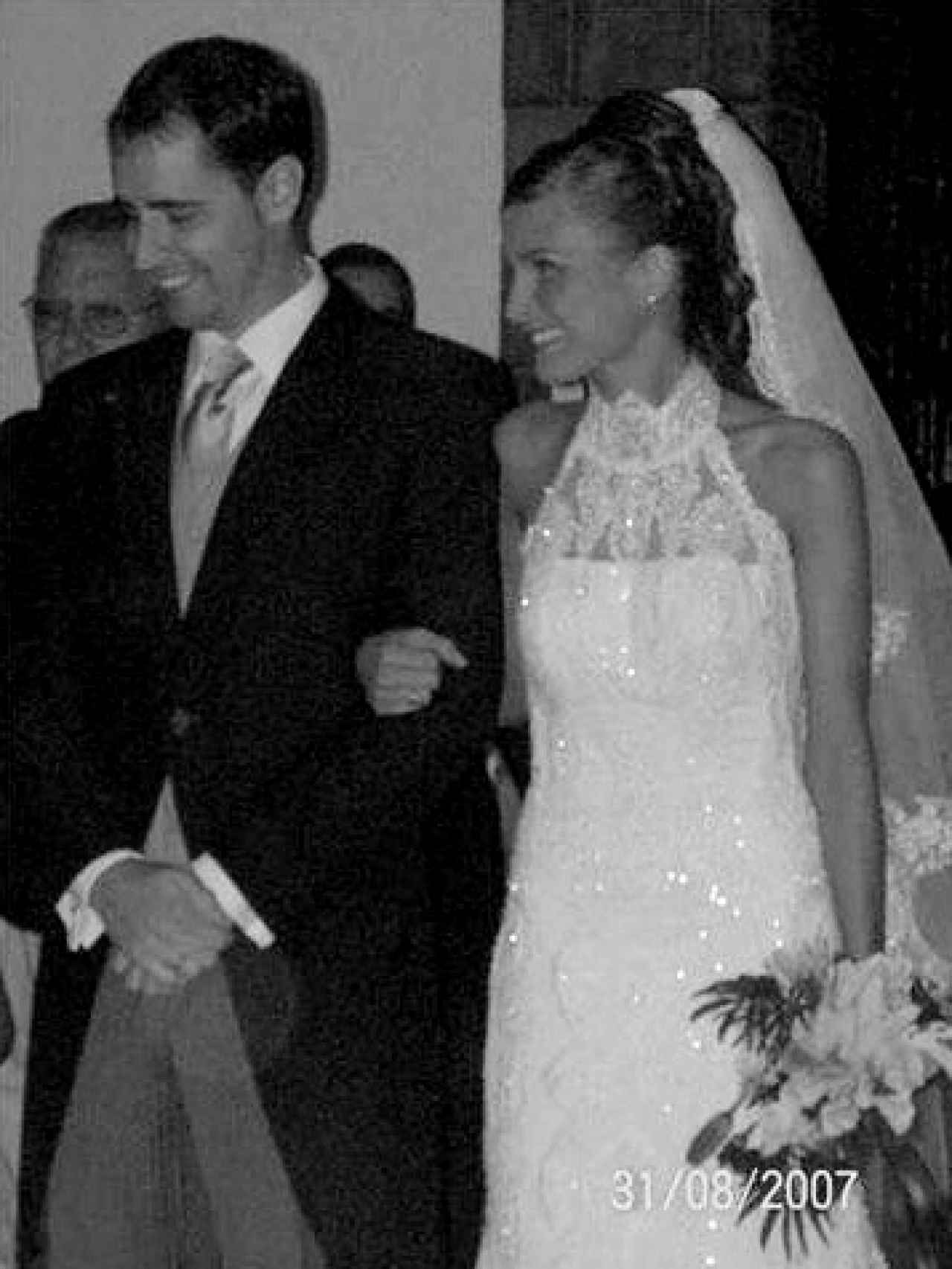 Aritz y Estefanía, el día de su boda en agosto de 2007.