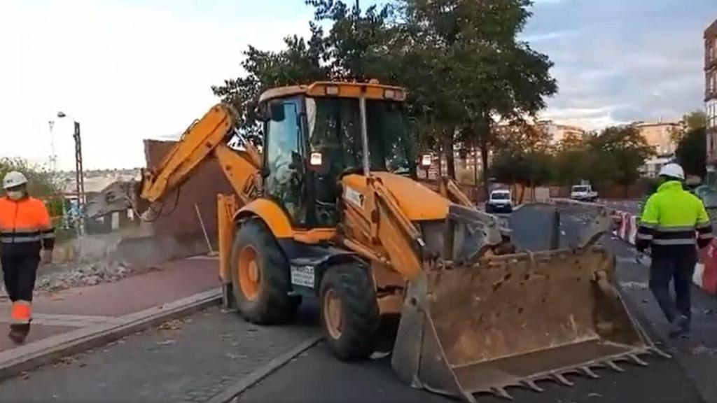 Inicio de las obras en la zona de la avenida de Segovia de Valladolid para los nuevos túneles de Labradores y Panaderos