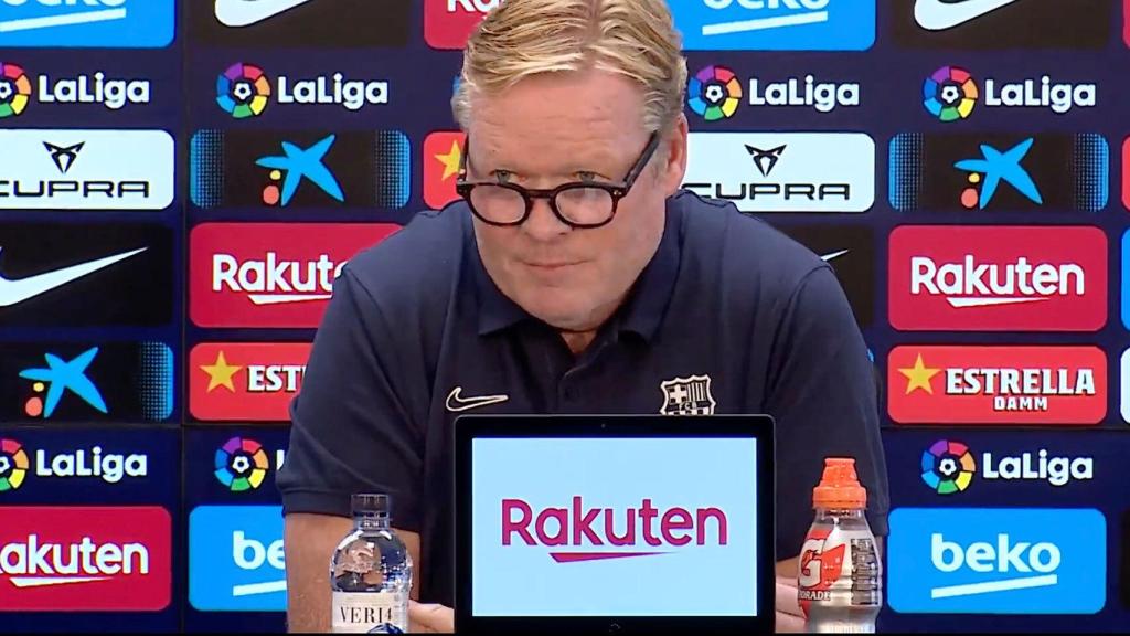 Ronald Koeman, en rueda de prensa