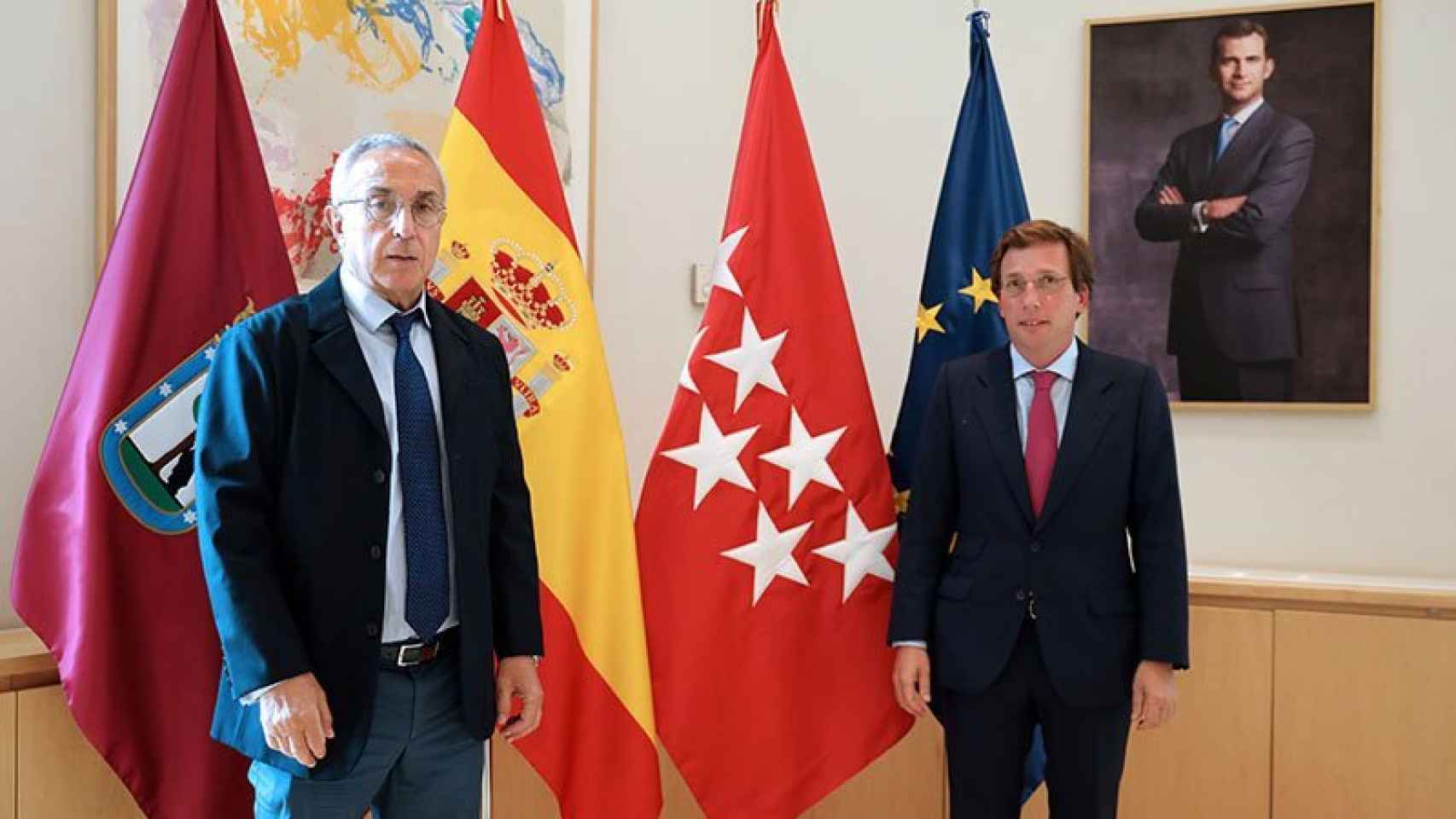 Alejandro Blanco, presidente del Comité Olímpico Español (COE) y José Luis Martínez Almeida, alcalde de Madrid