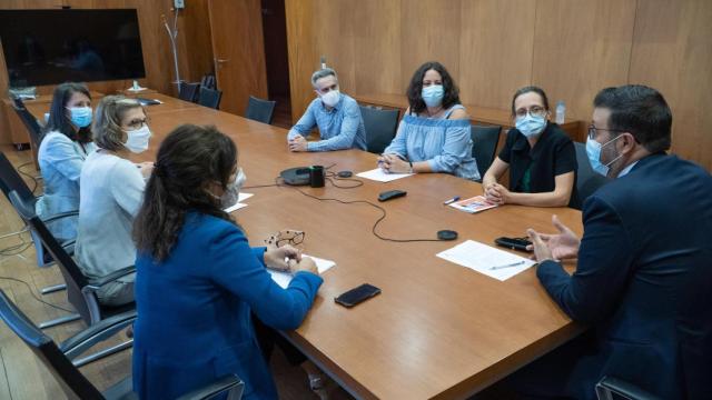 Reunión con el viceconsejero de Educación de Castilla-La Mancha, Amador Pastor