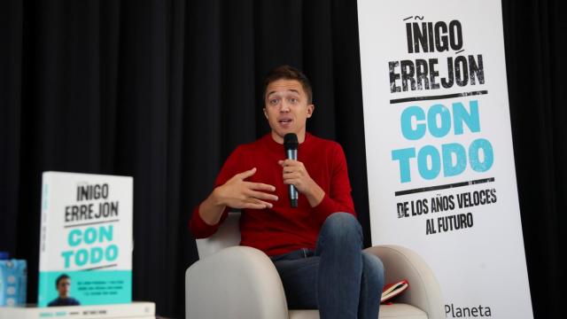 El líder de Más Madrid, Iñigo Errejón, en la presentación de su nuevo libro 'Con Todo'.