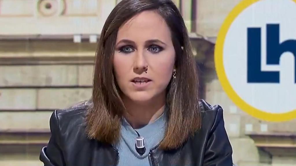 La ministra y líder de Podemos, Ione Belarra, entrevistada en TVE.