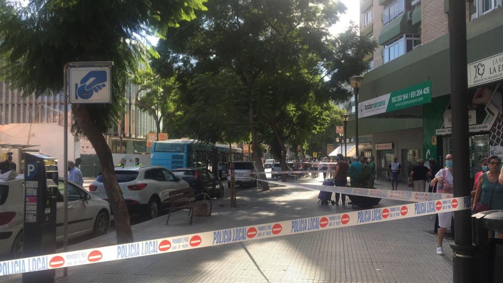 Una foto de la Avenida Juan Sebastián Elcano tras el atropello.