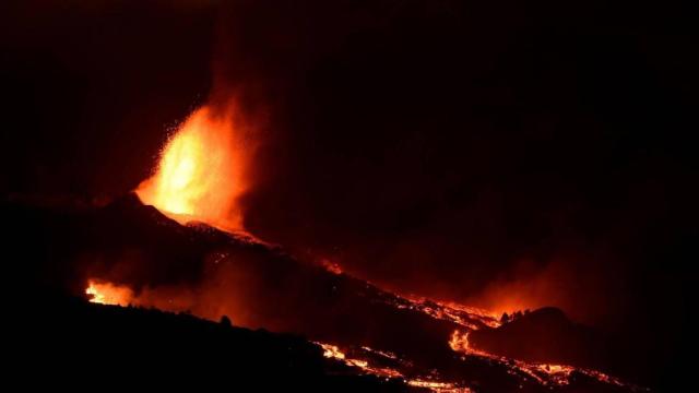 Una boca eruptiva en La Palma.