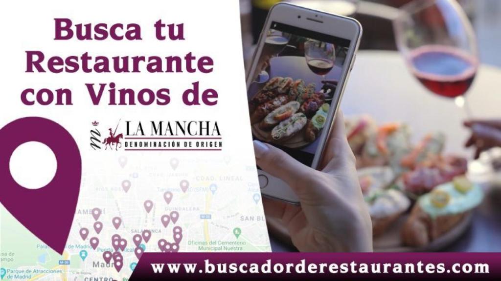 Cartel de buscadorderestaurantes.com