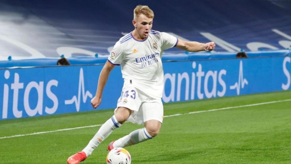 Sergio Santos, durante su debut con el Real Madrid