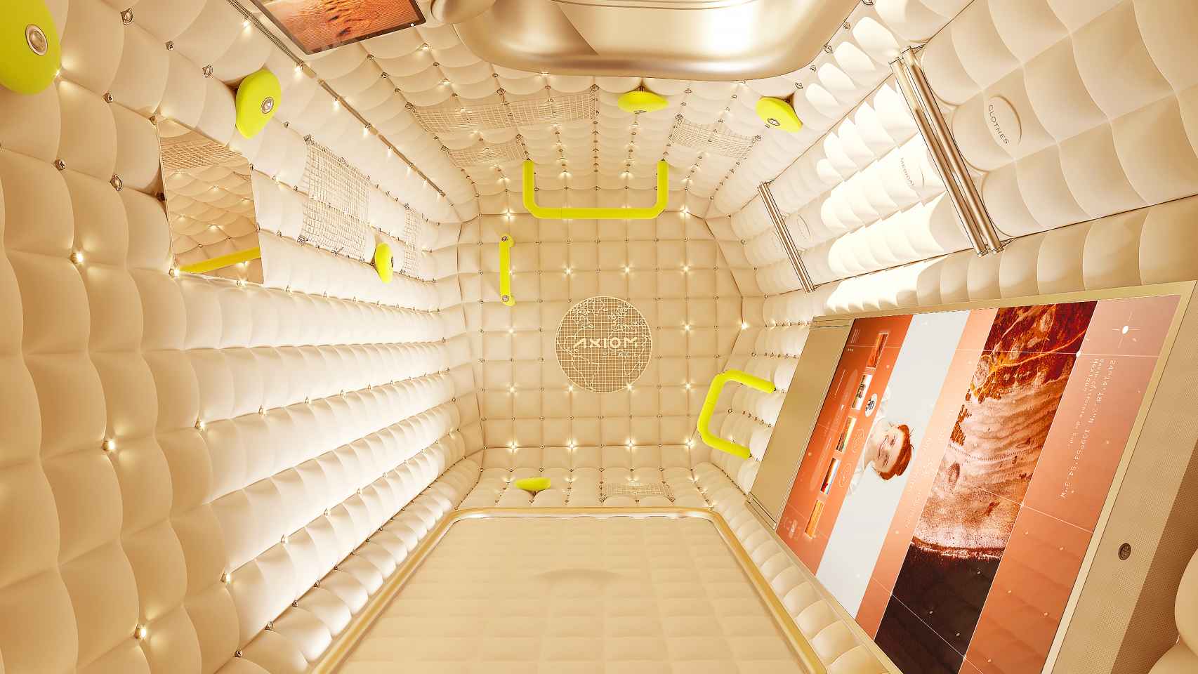 Interior de la nave orbital Axiom