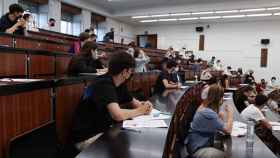 Estudiantes en un aula de la Universidad de Salamanca
