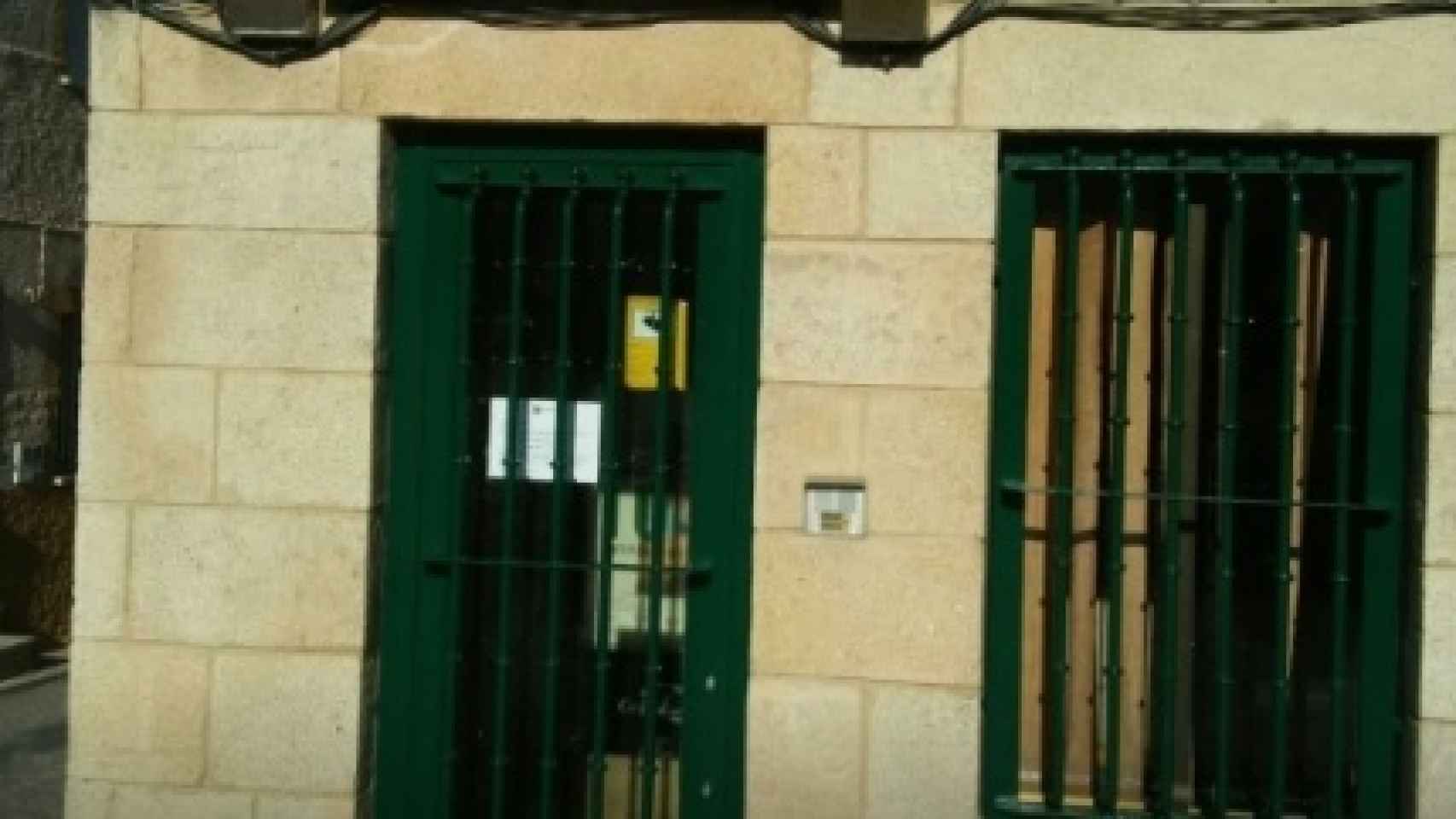 Oficina bancaria recientemente cerrada en Villarino de los Aires