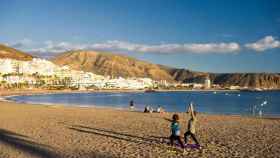 Una de las playas del término municipal de Arona (Tenerife).