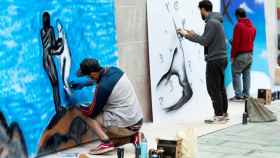 El arte urbano se bate en duelo en las calles del Casco Vello de Vigo