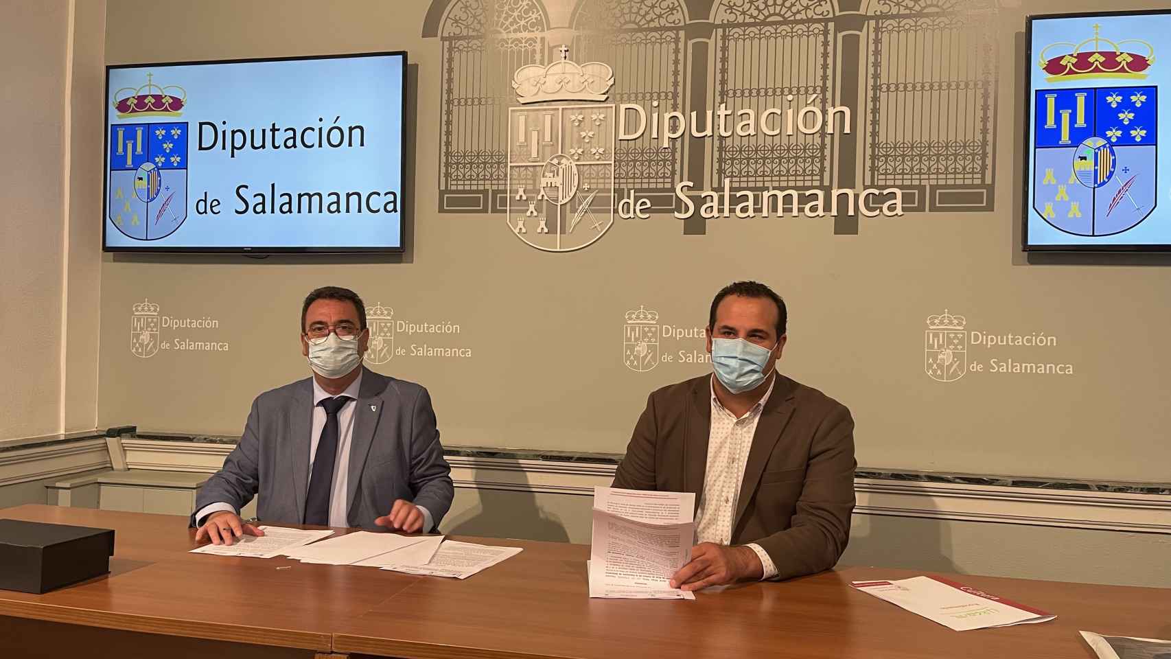 Firma del protocolo entre la Diputación de Salamanca y el Ayuntamiento de Lebrija