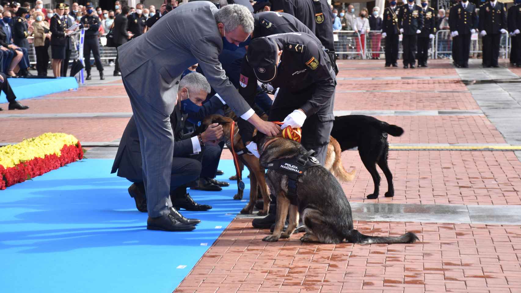 Los perros de la Policía también tuvieron su homenaje