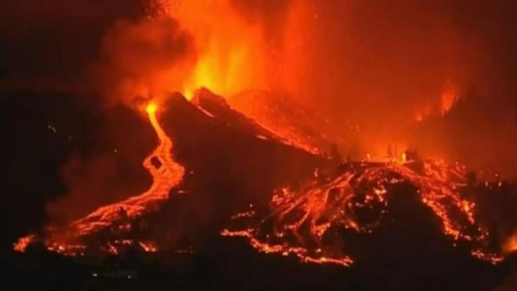 Los ríos de lava del volcán de Cumbre Vieja, en la Isla de La Palma.