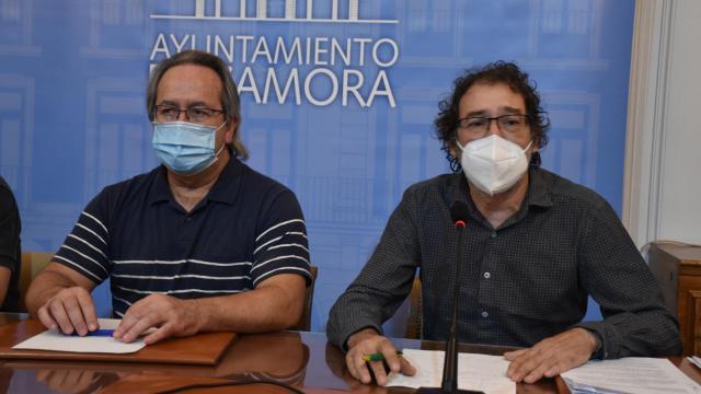 El alcalde de Zamora, Francisco Guarido y el concejal de Contratación y teniente de alcalde, Miguel Ángel Viñas