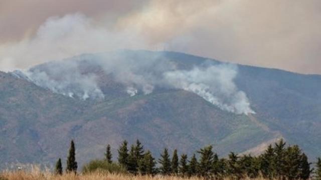 Imagen del incendio de Sierra Bermeja.