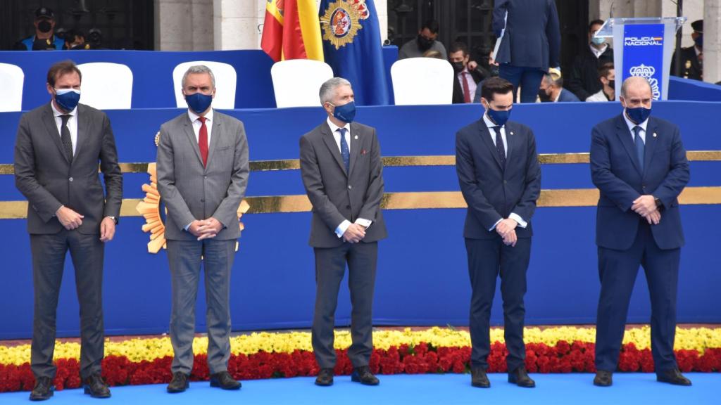 Marlaska en los actos de celebración del Día de la Policía Nacional