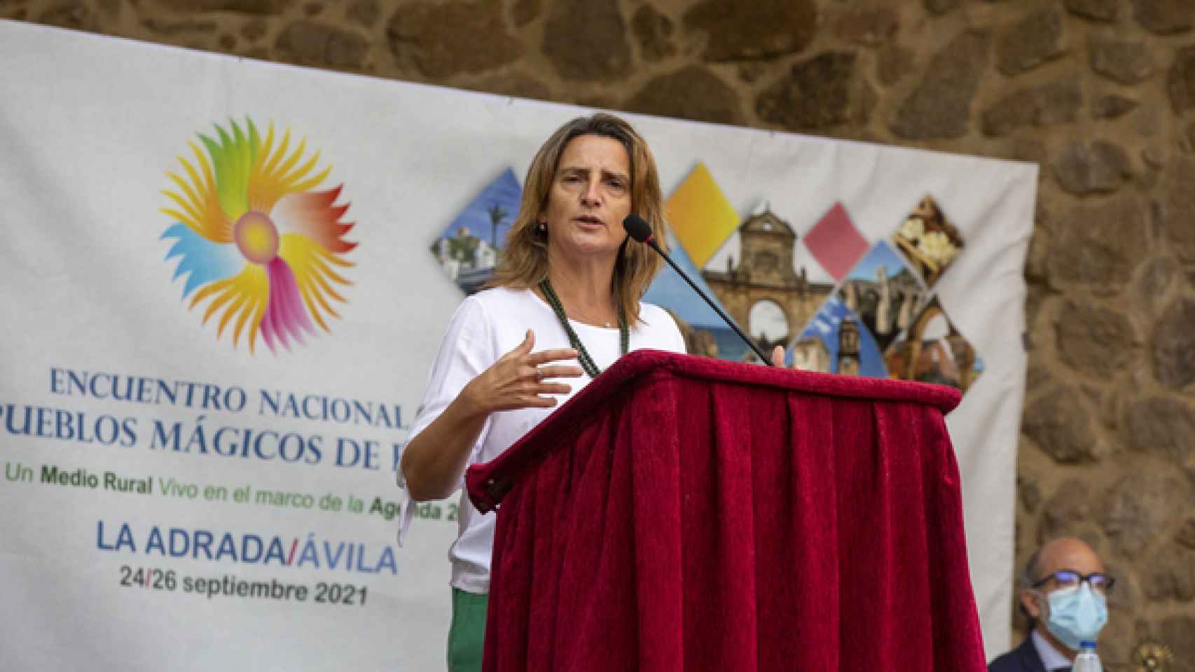 Teresa Ribera, Ministra de Transición Ecológica y Reto Demográfico, en Ávila