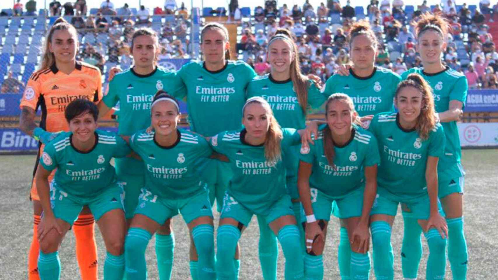 El equipo titular del Real Madrid Femenino ante el Granadilla