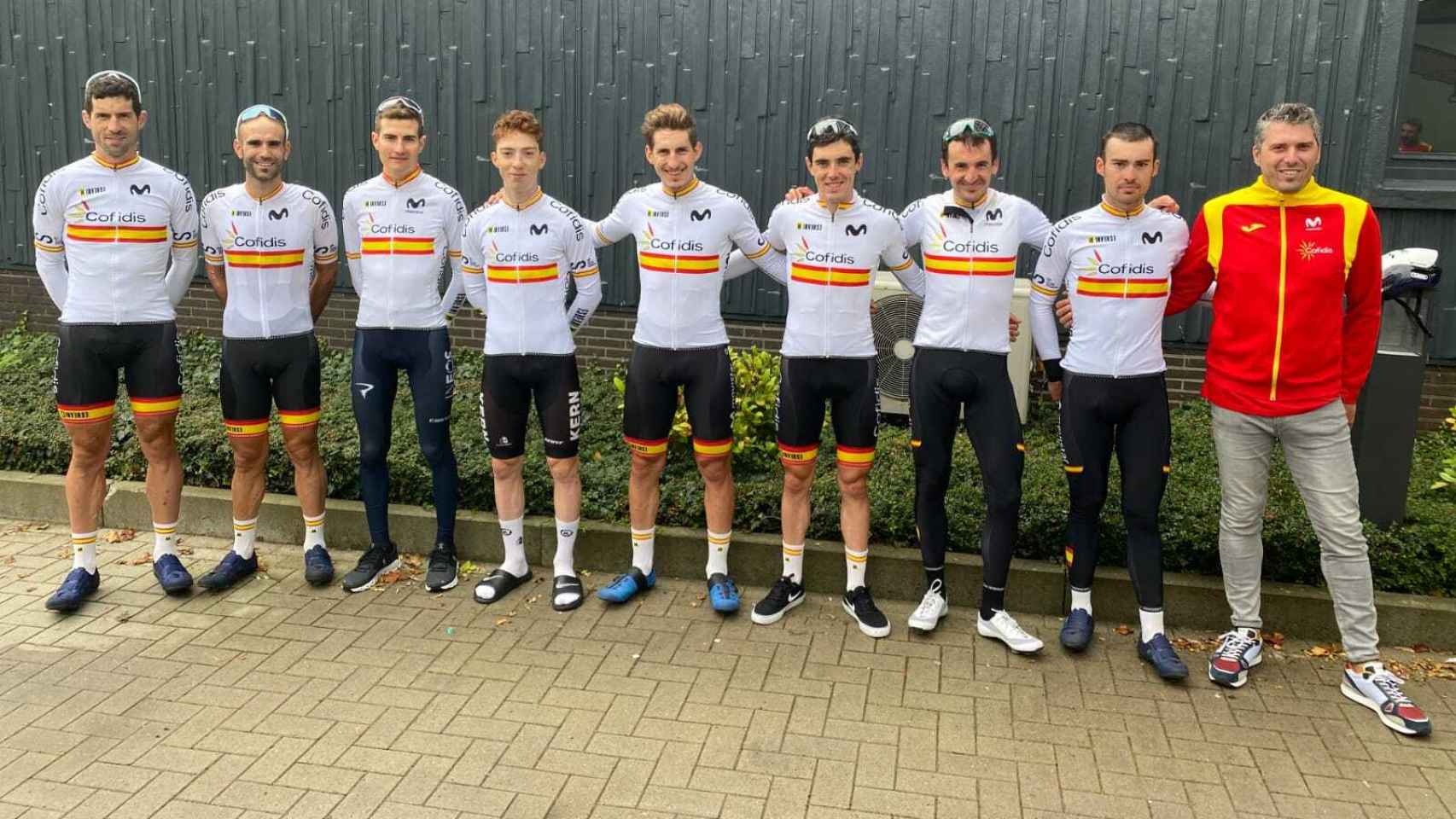 La selección española de ciclismo en el Mundial de Flandes 2021