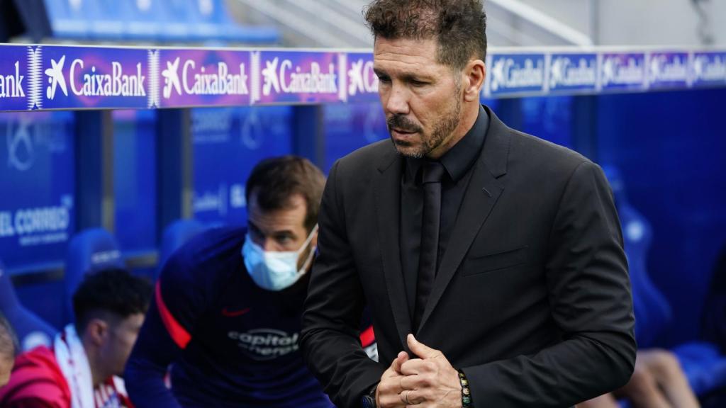 El 'Cholo' Simeone, en la banda de Mendizorroza