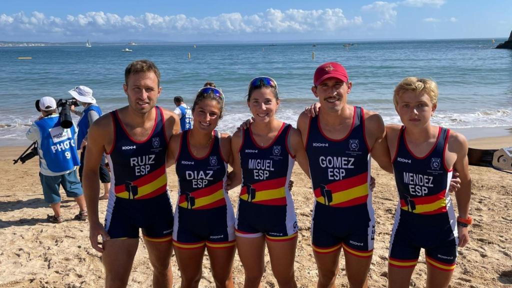 Los remeros del RC Mediterráneo de Málaga, campeones del mundo