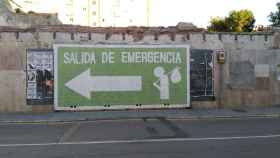 Un grafiti en el centro de Málaga.