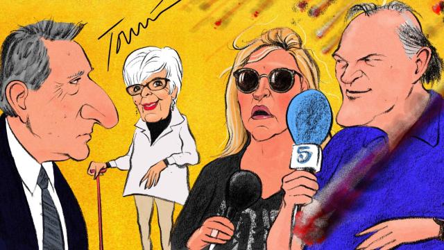 Iñaki Gabilondo, Piqueras, Lydia Lozano y Concha Velasco.