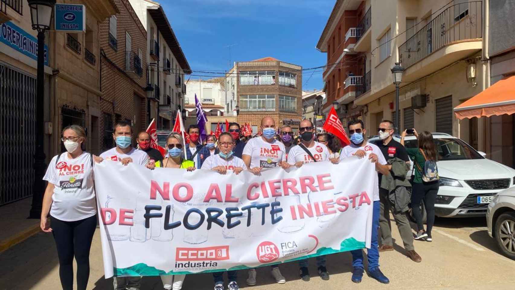 Protesta contra el cierre de Florette