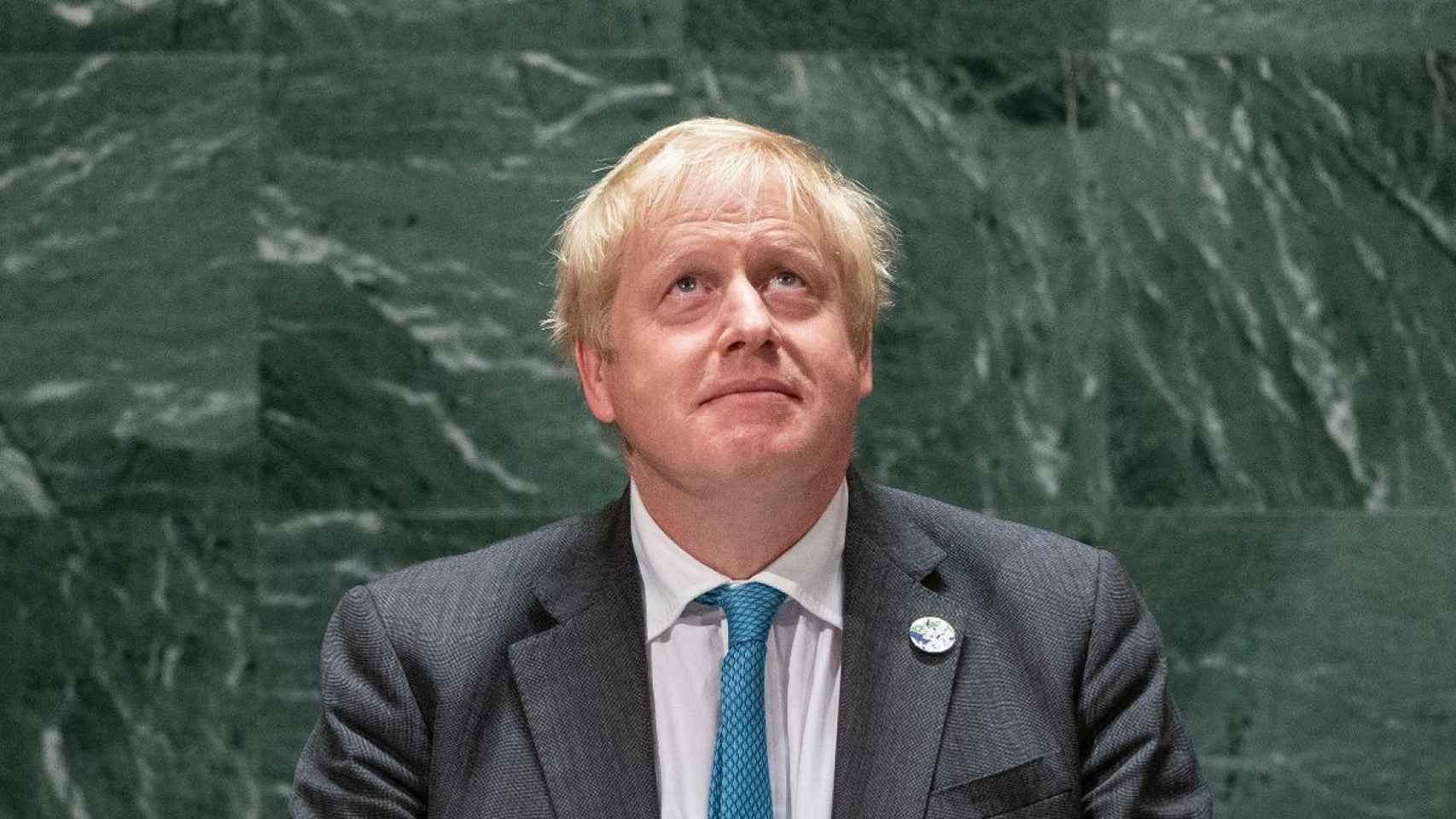 Boris Johnson, en el estrado de Naciones Unidas.