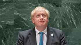 Boris Johnson, en el estrado de Naciones Unidas.