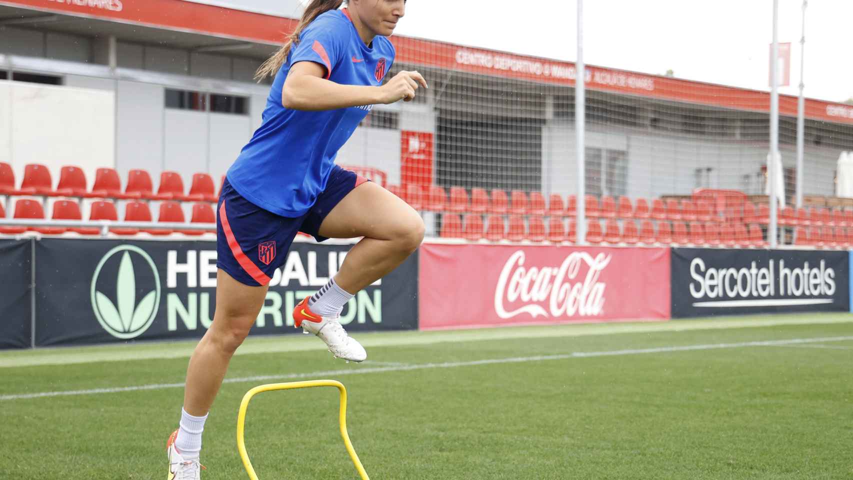 Alia Guagni entrenando con el Atlético de Madrid